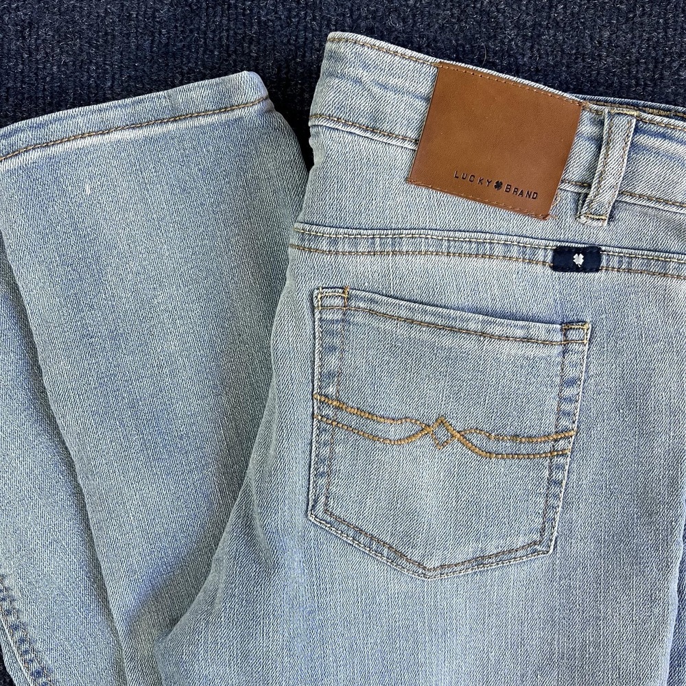 Lucky Brand‎ Zoe Skinny Jeans Womens 14 Light Wash Blue Slim Denim Pants Casual